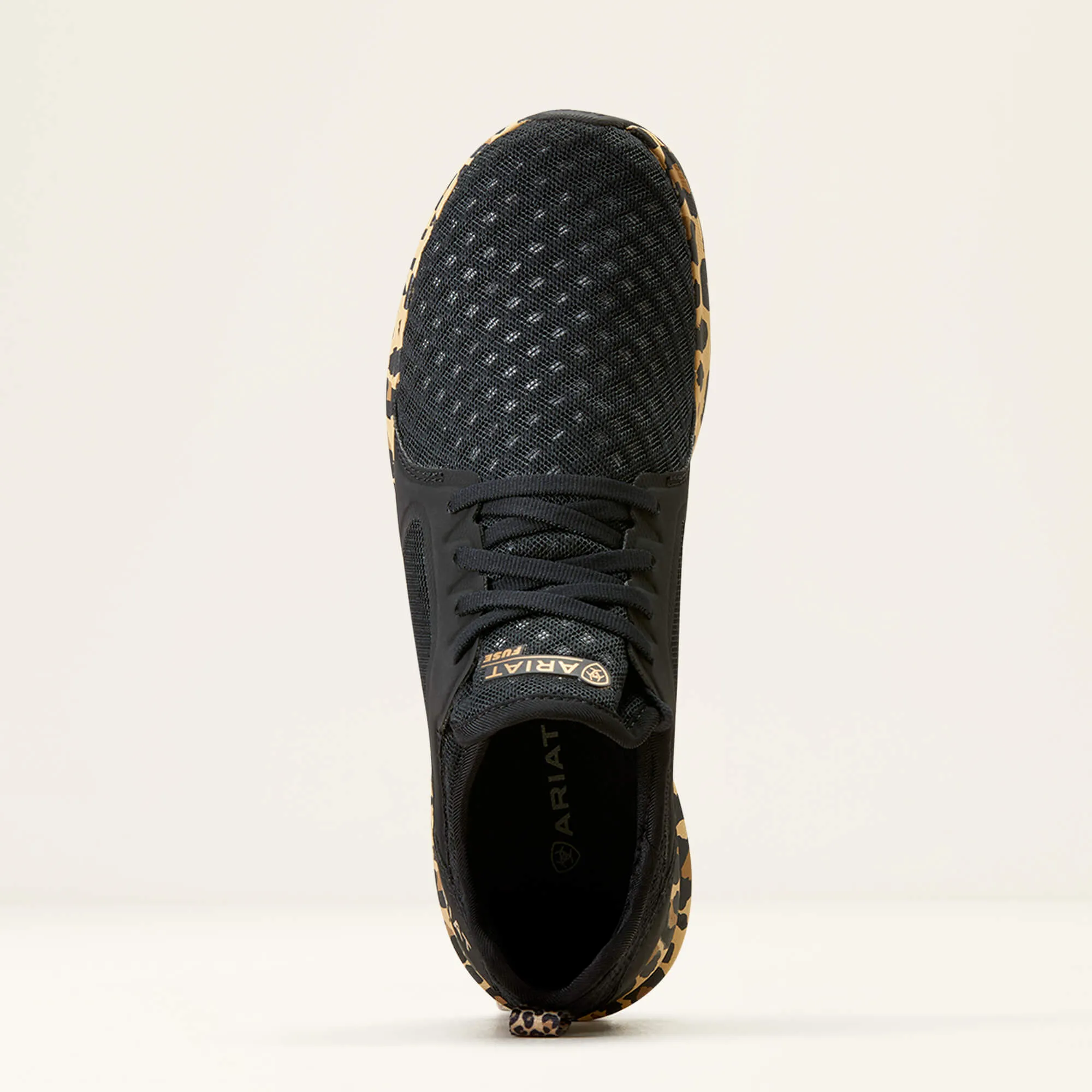 30% OFF - ARIAT Fuse Trainers - Womens - Black Mesh / Leopard Print