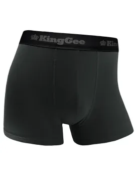 9 x Mens Kinggee Bamboo Trunks Underwear Charcoal K19005