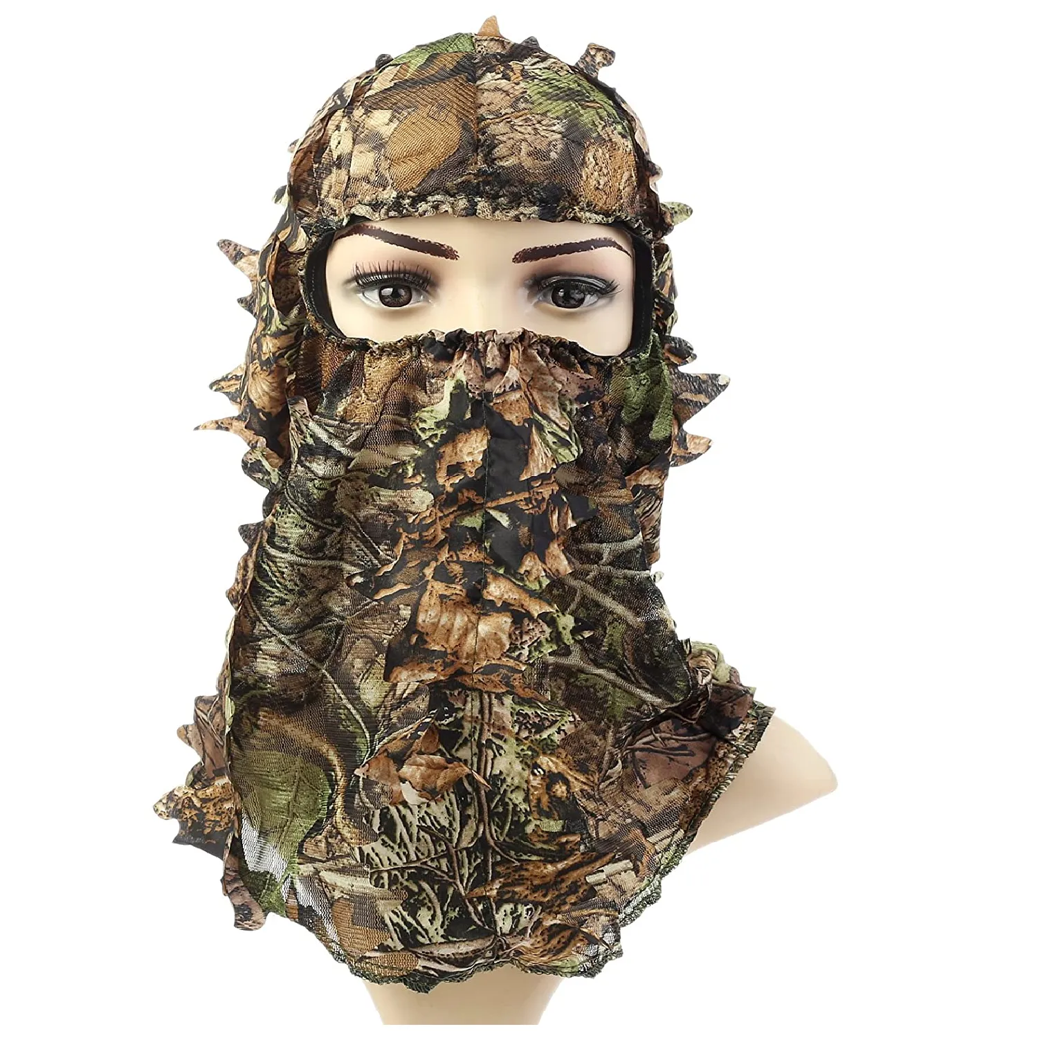 ABCAMO Ghillie Camouflage Leafy Hat Full Face Mask