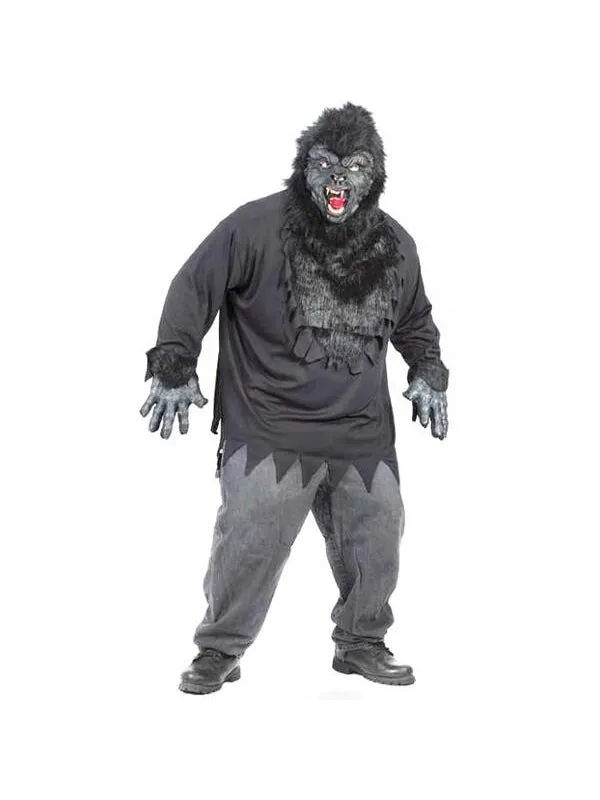 Adult Plus Size Easy Gorilla Costume