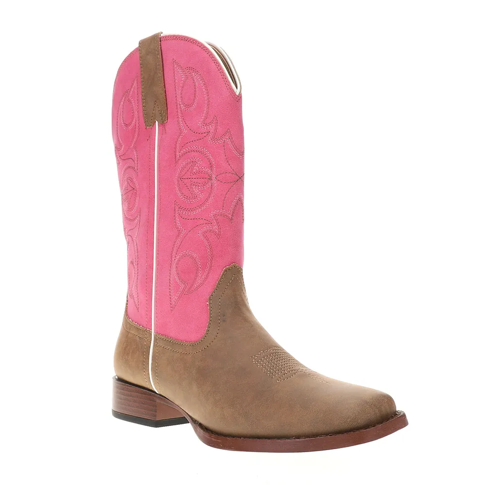 Ainsley Embroidered Square Toe Cowboy Boots