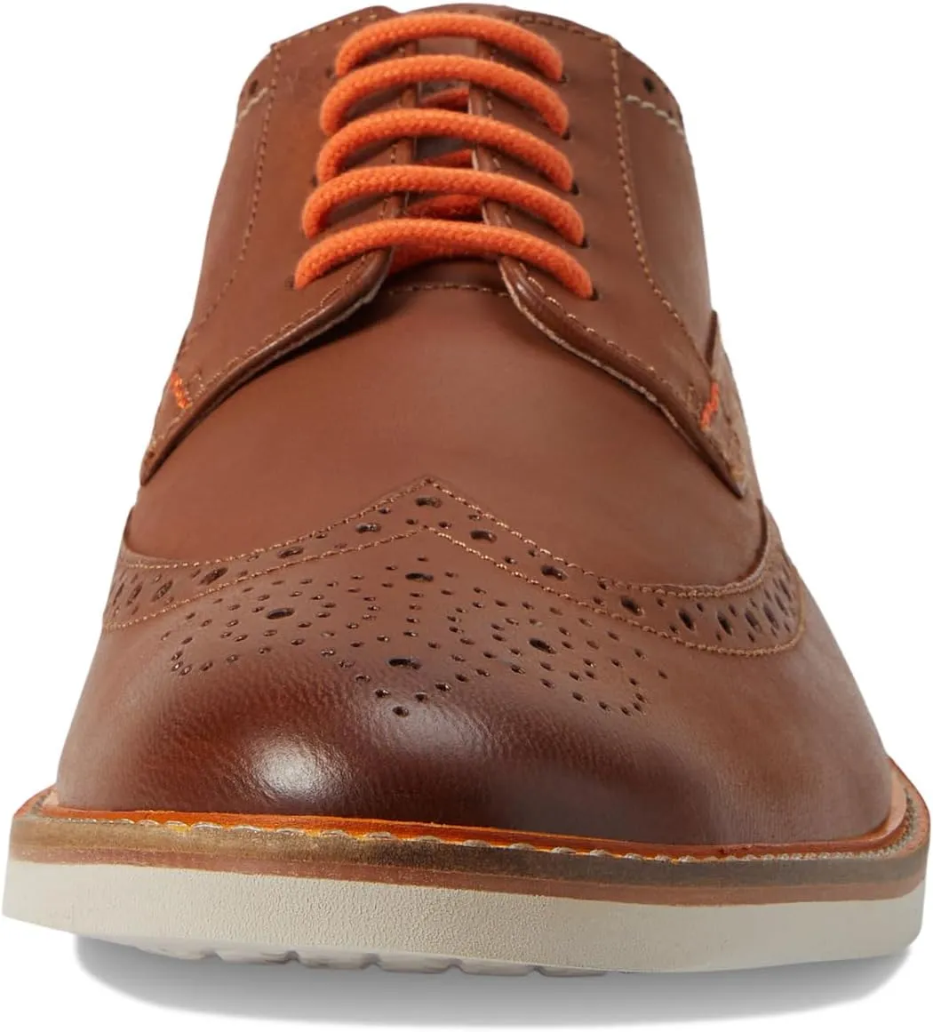 Atticus LT Limit Clarks Oxfords, Dark Tan Leather