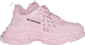 Balenciaga Wmns Triple S Sneaker Fake Fur - Pink