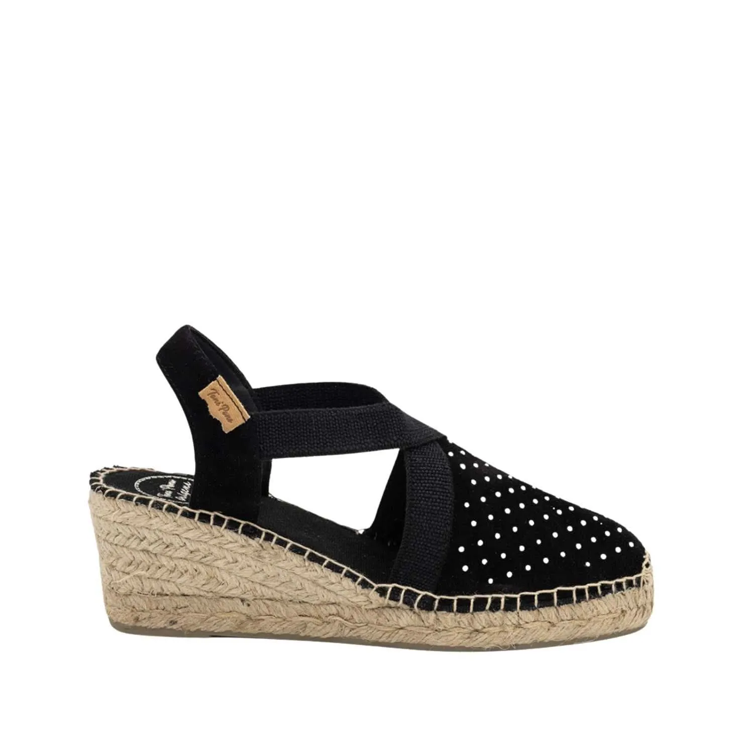 Basic Suede Leather Wedge Espadrille For Women - Terra-ST