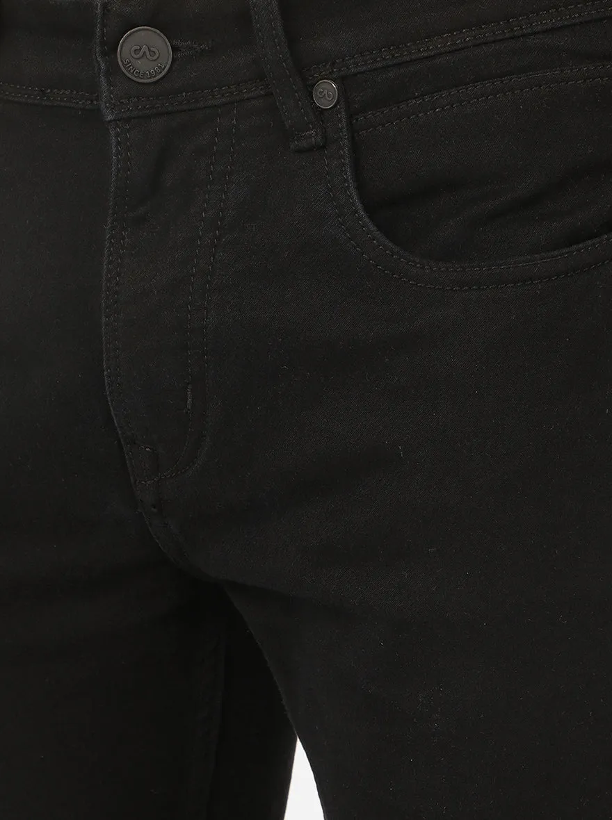 Black Solid Rider Fit Jeans | JadeBlue