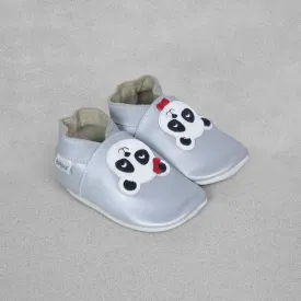 Bobux Soft Sole Baby Shoe 'Silver Panda' - Large /15-21 months