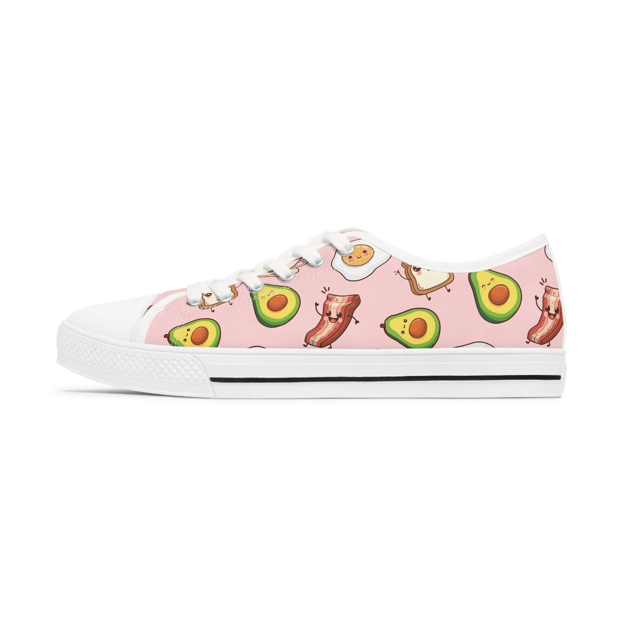 Breakfast Women's Low Top Sneakers