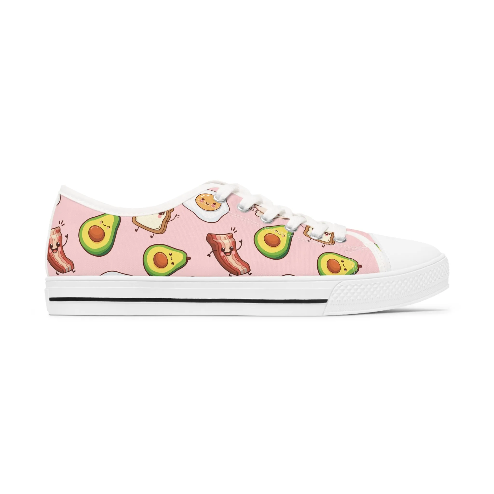 Breakfast Women's Low Top Sneakers