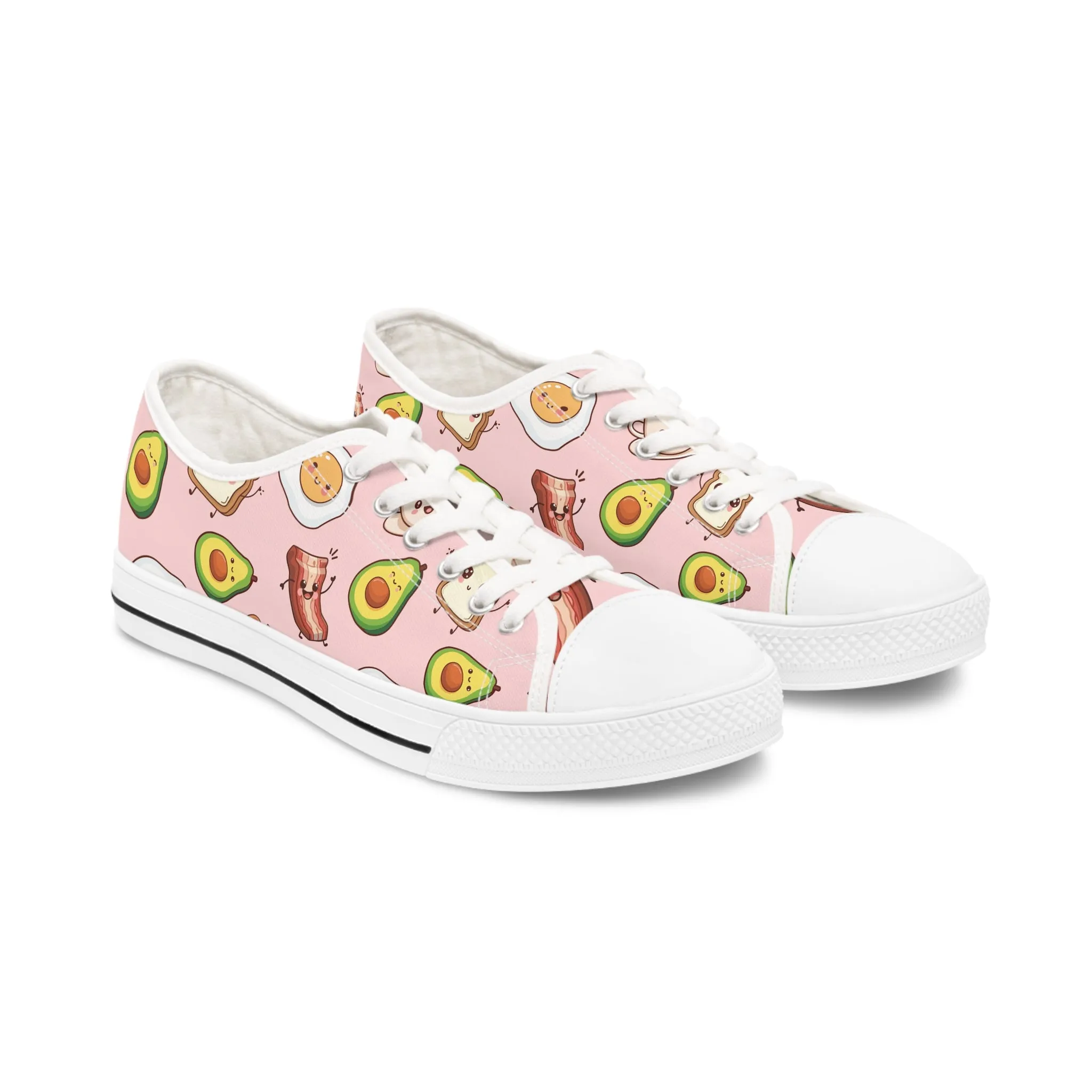 Breakfast Women's Low Top Sneakers