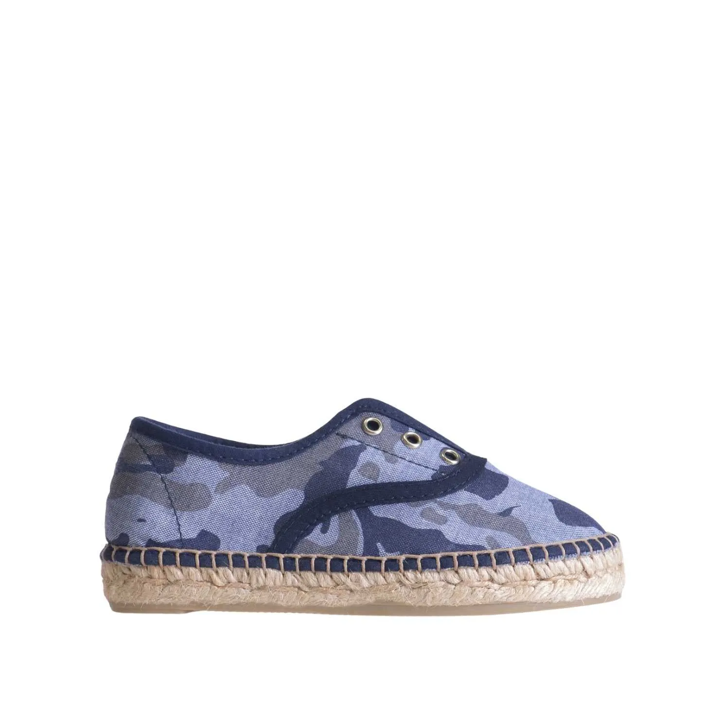 Camouflage Cotton Blend Espadrilles for Kids - Elba-CM