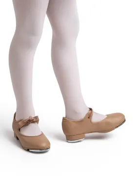 CAPEZIO CHILDRENS SHUFFLE TAP (CARAMEL)