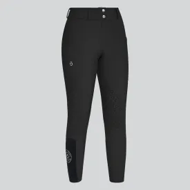 Cavalleria Toscana Perforated Insert Breeches - Black