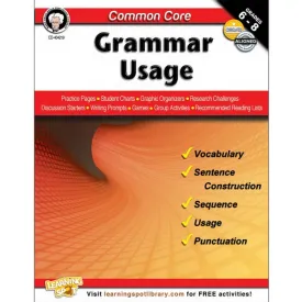 Cc Grammar Usage Grade 6-8