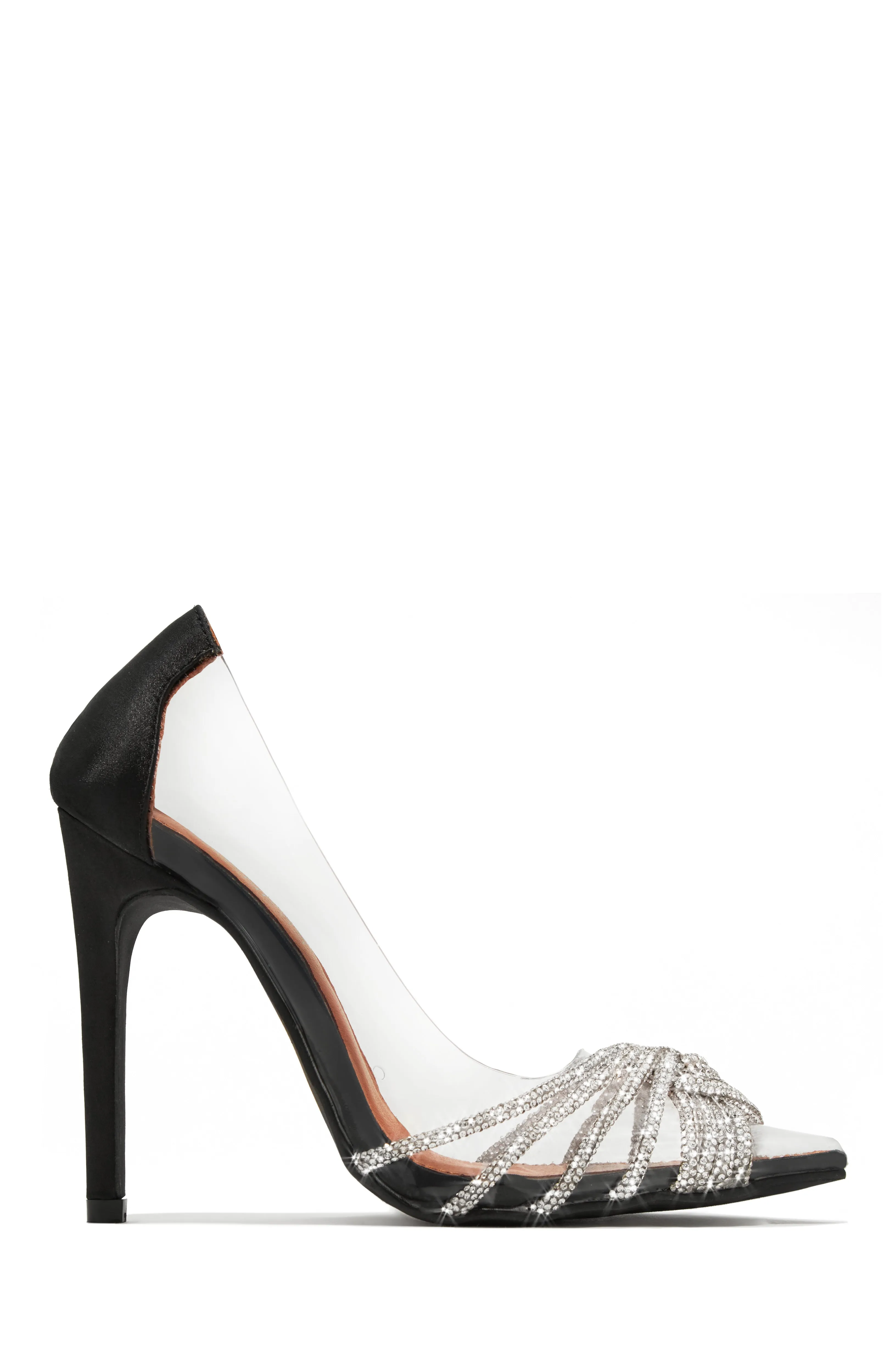 Champagne Toast Embellished Pointed Toe Pumps - White