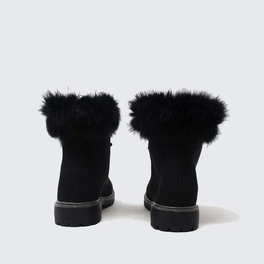 Daniella Fur Ankle And Tongue Ankle Boot