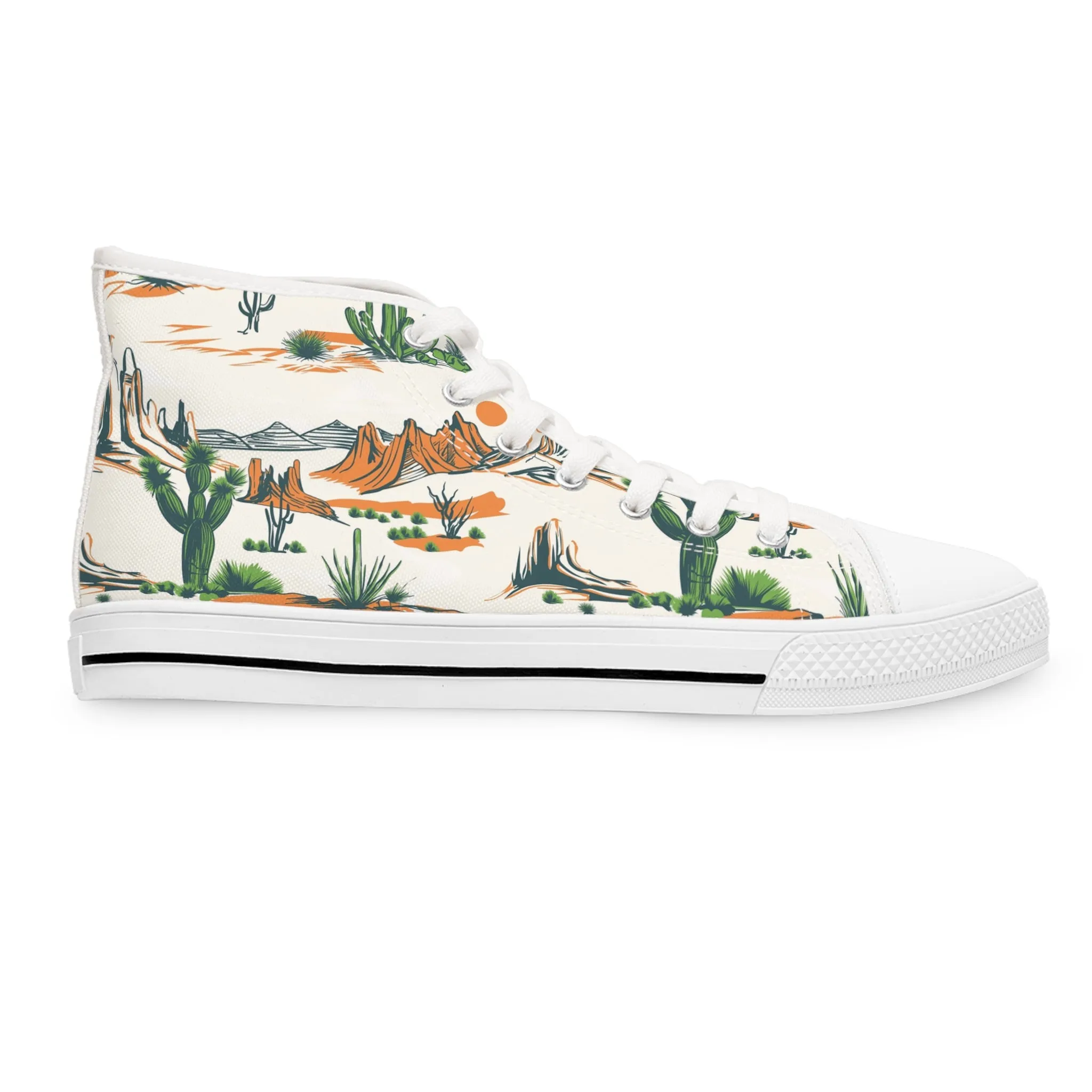 Desert Bloom Women's High Top Sneakers