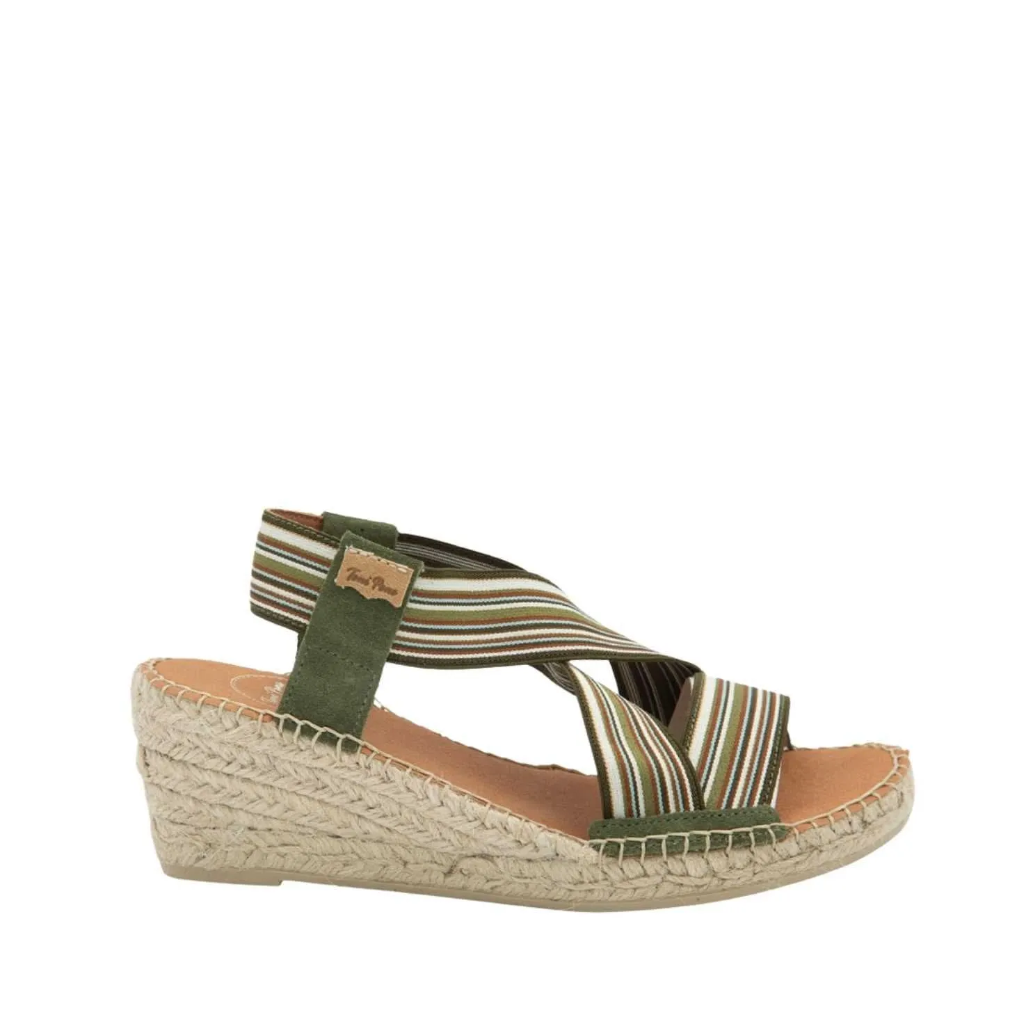 Elastic Fabric Wedge Espadrille for Women - Tina