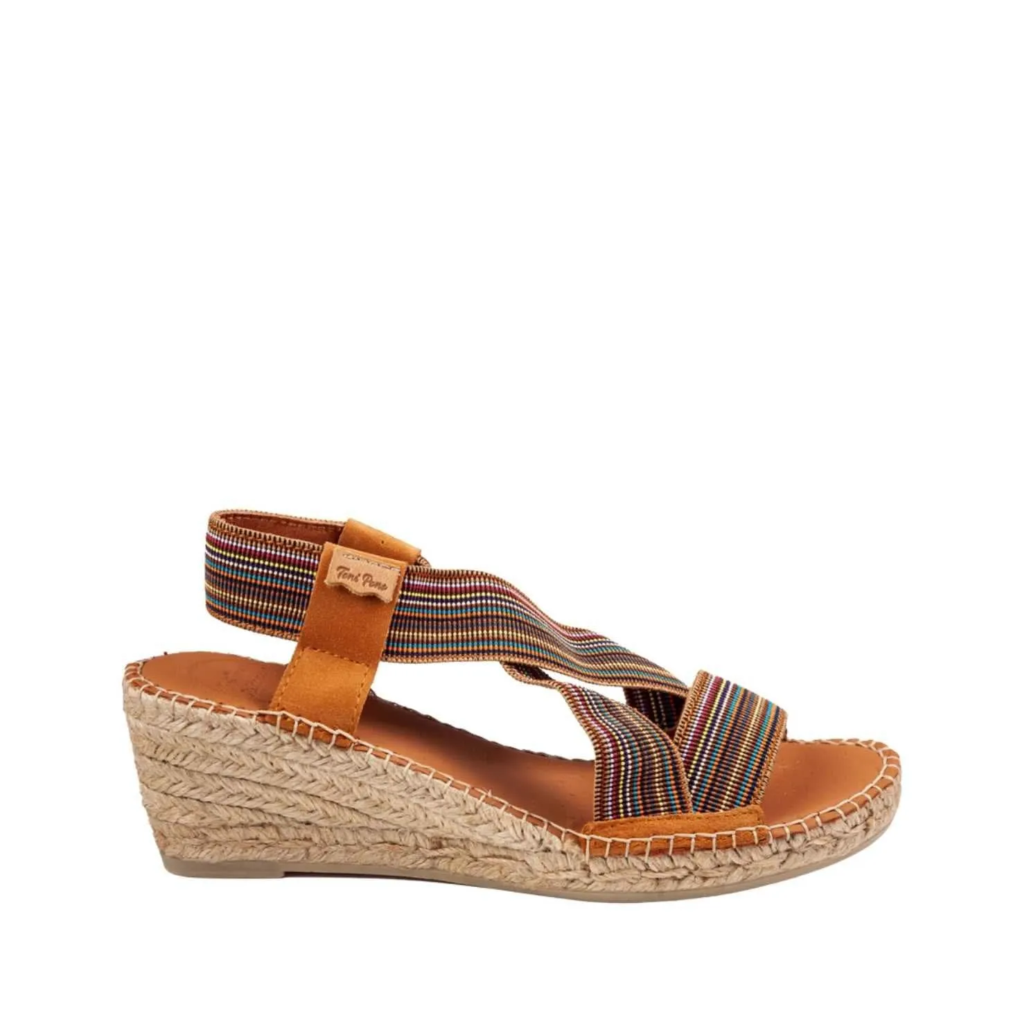 Elastic Fabric Wedge Espadrille for Women - Tina