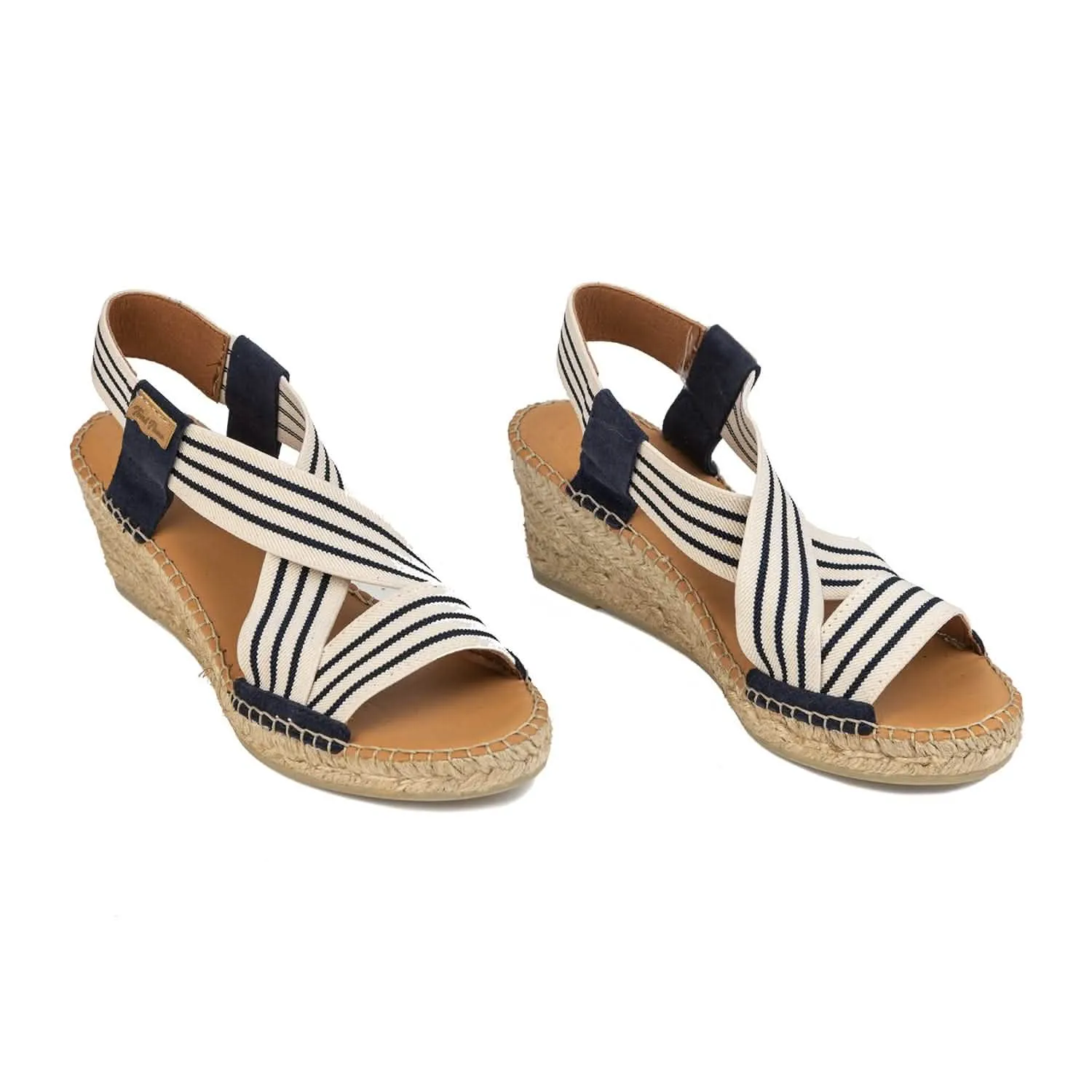 Elastic Fabric Wedge Espadrille for Women - Tina