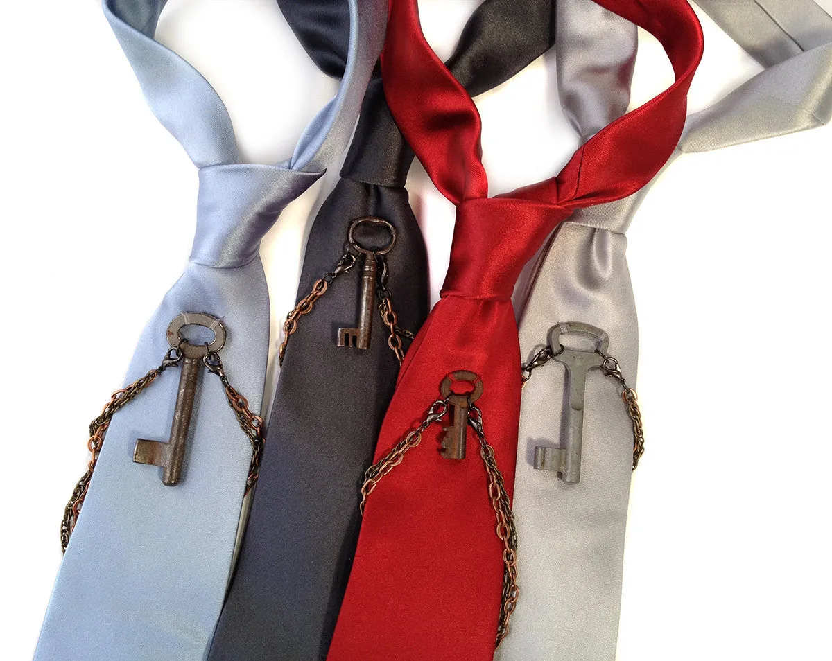 Escape Artist Narrow Silk Necktie