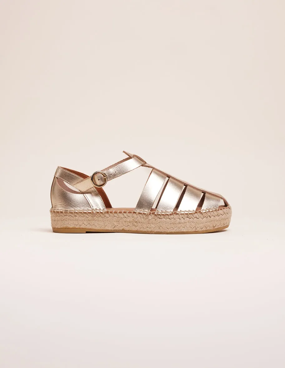 Espadrilles Thais - Cuir doré