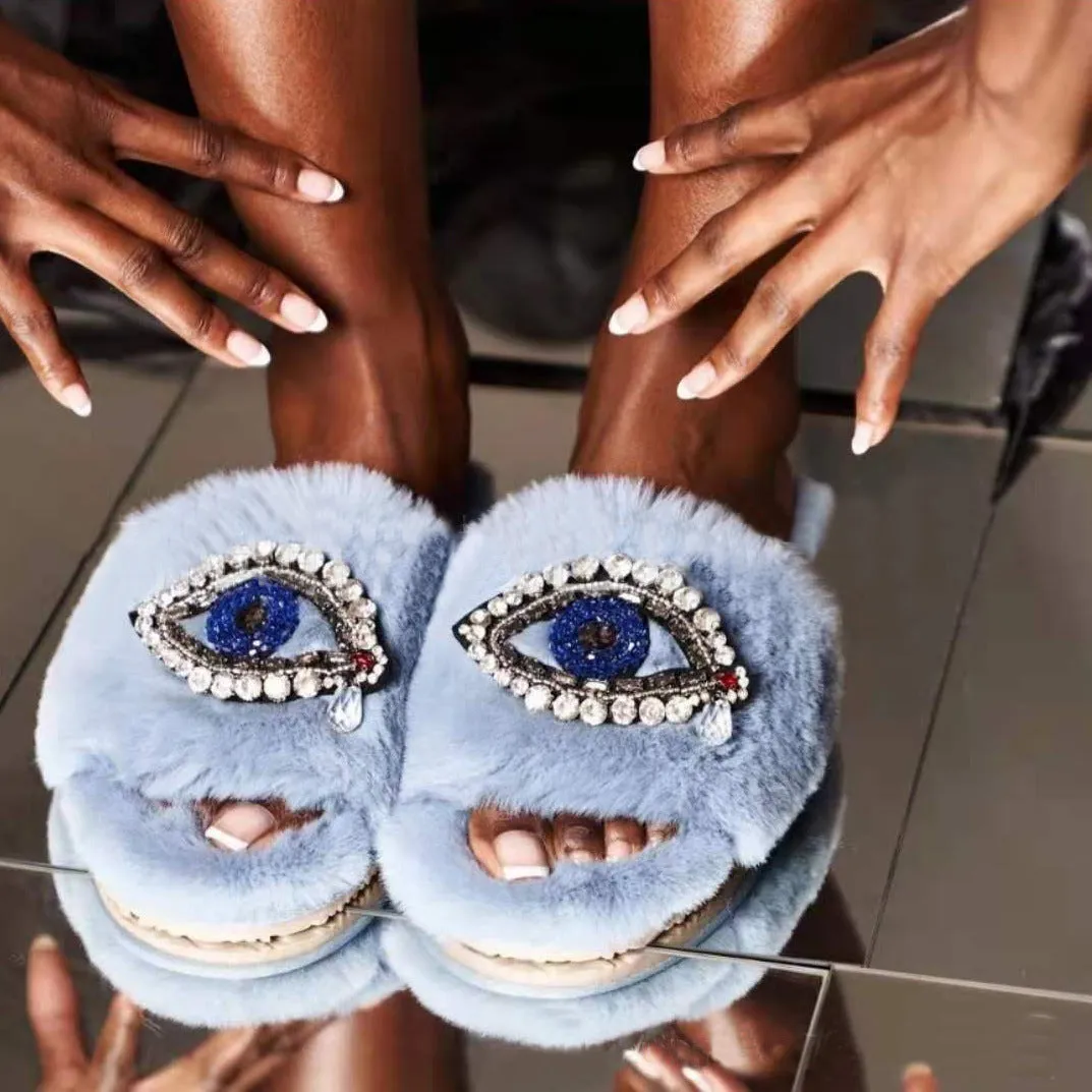 Evil Eye Slippers