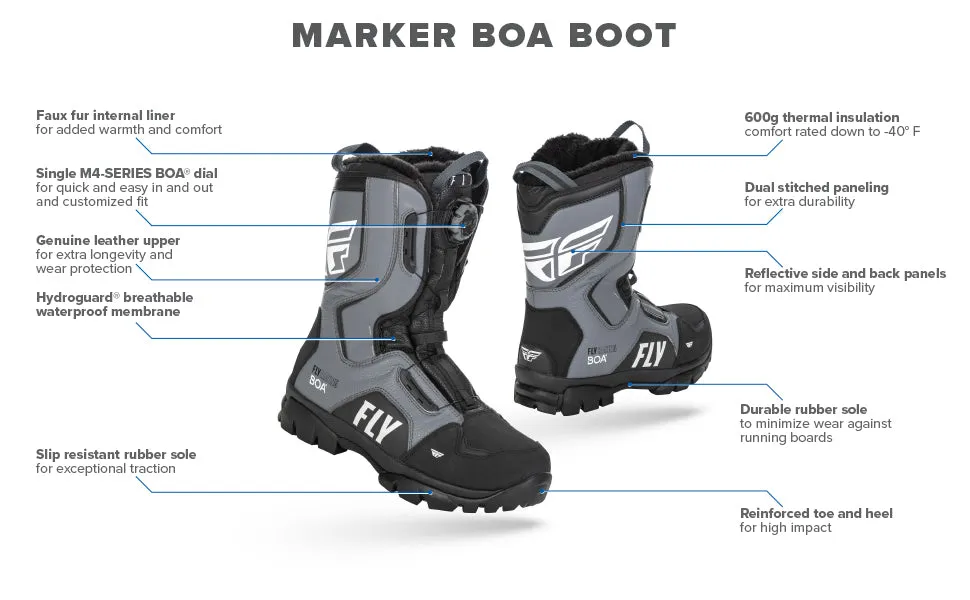 Fly Racing Marker BOA Snow Boot