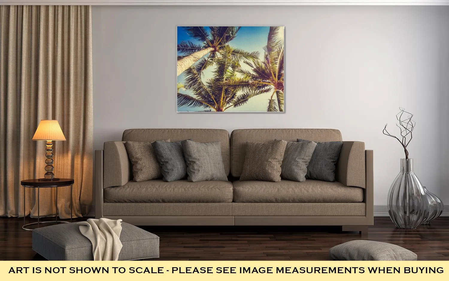 Gallery Wrapped Canvas, Coconut Palm Tree