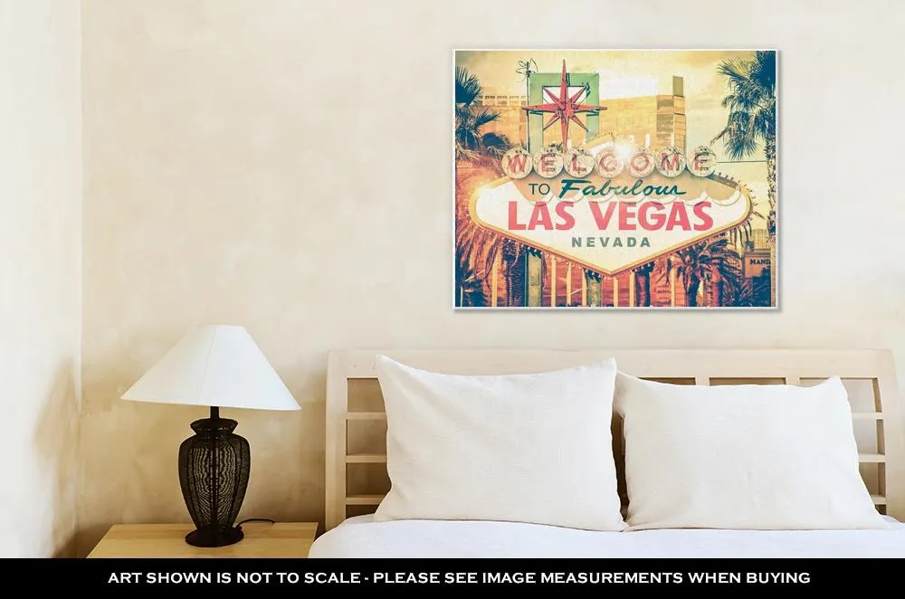 Gallery Wrapped Canvas, Vintage Las Vegas Photo