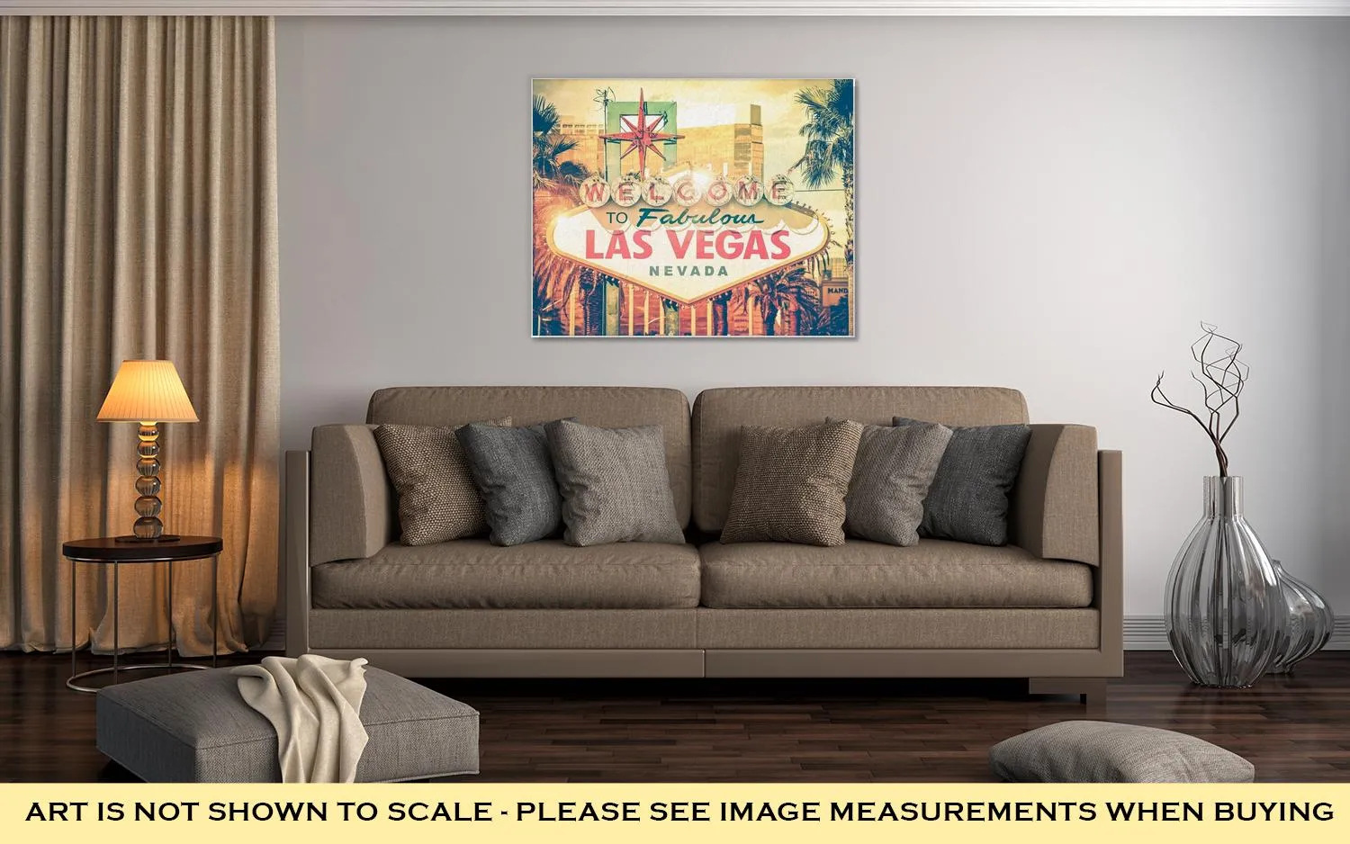 Gallery Wrapped Canvas, Vintage Las Vegas Photo