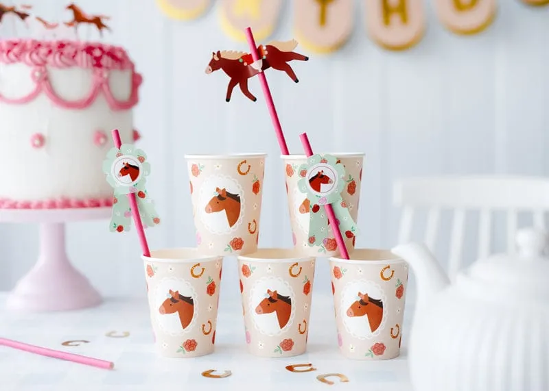 Horse Party Cups x 6