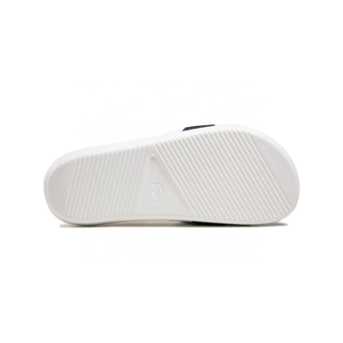 LACOSTE 7-41CMA0007042 CROCO SLIDE 319 MN'S (Medium) White/Navy Synthetic & Textile Slides