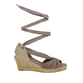 Medium Linen Heel Wedge Espadrille for Women - Piera-5