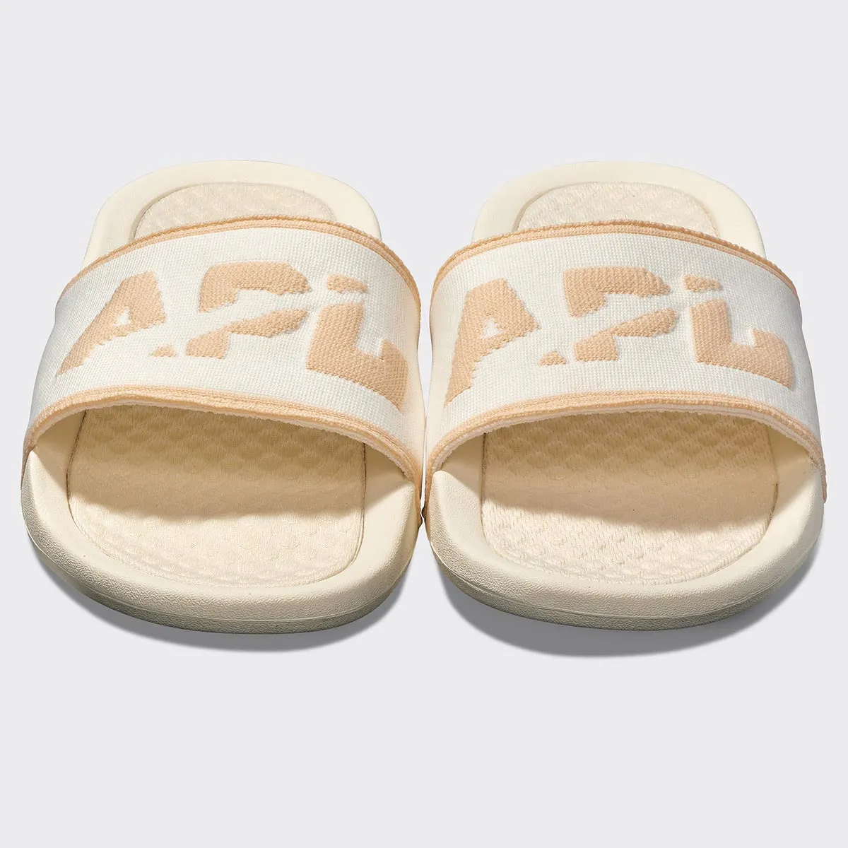 Men's Big Logo TechLoom Slide Ivory / Warm Silk