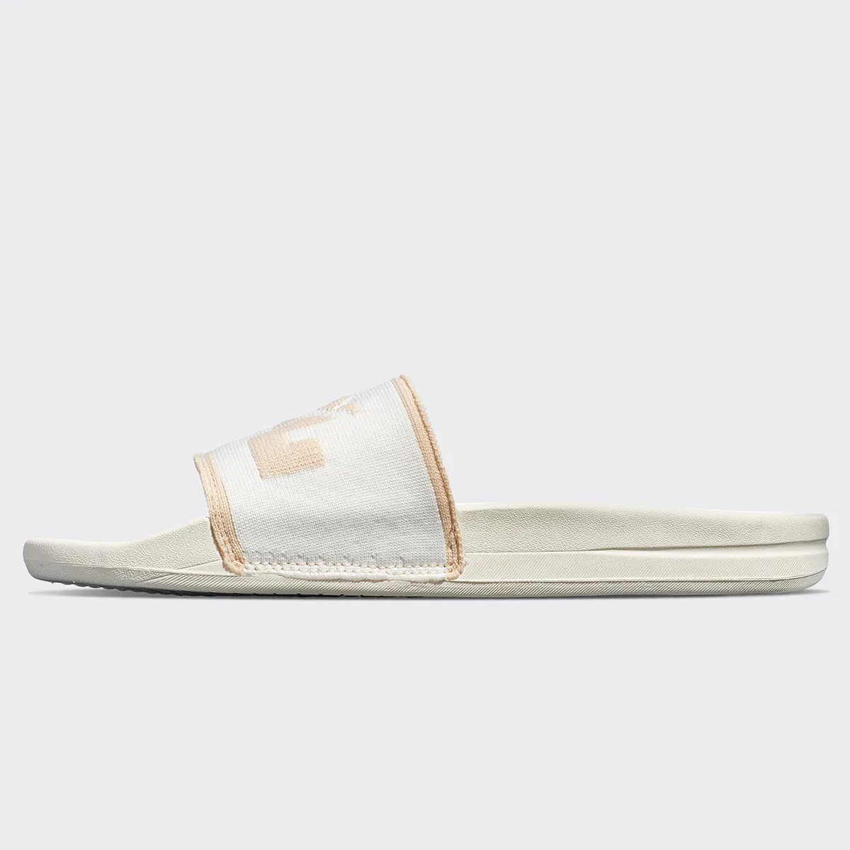 Men's Big Logo TechLoom Slide Ivory / Warm Silk