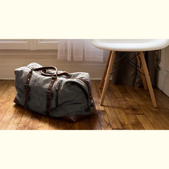 Oversize Canvas Overnight Duffel Bag