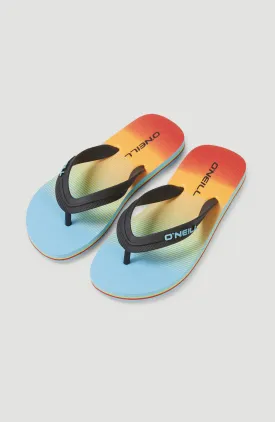 Profile Graphic Sandals | Light Blue Simple Gradient