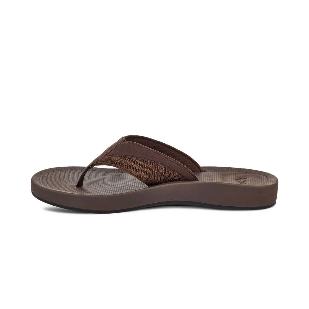 Sanuk Mens Cosmic Seas Mesh Sandals - Brown