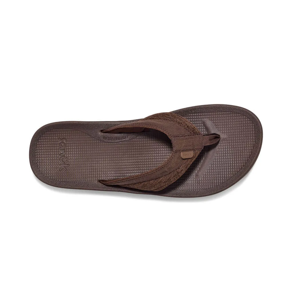 Sanuk Mens Cosmic Seas Mesh Sandals - Brown