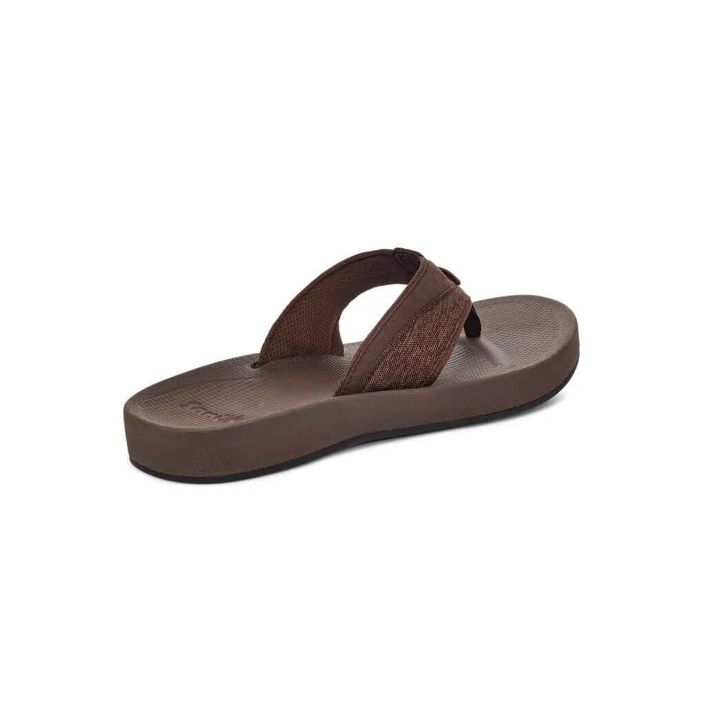 Sanuk Mens Cosmic Seas Mesh Sandals - Brown