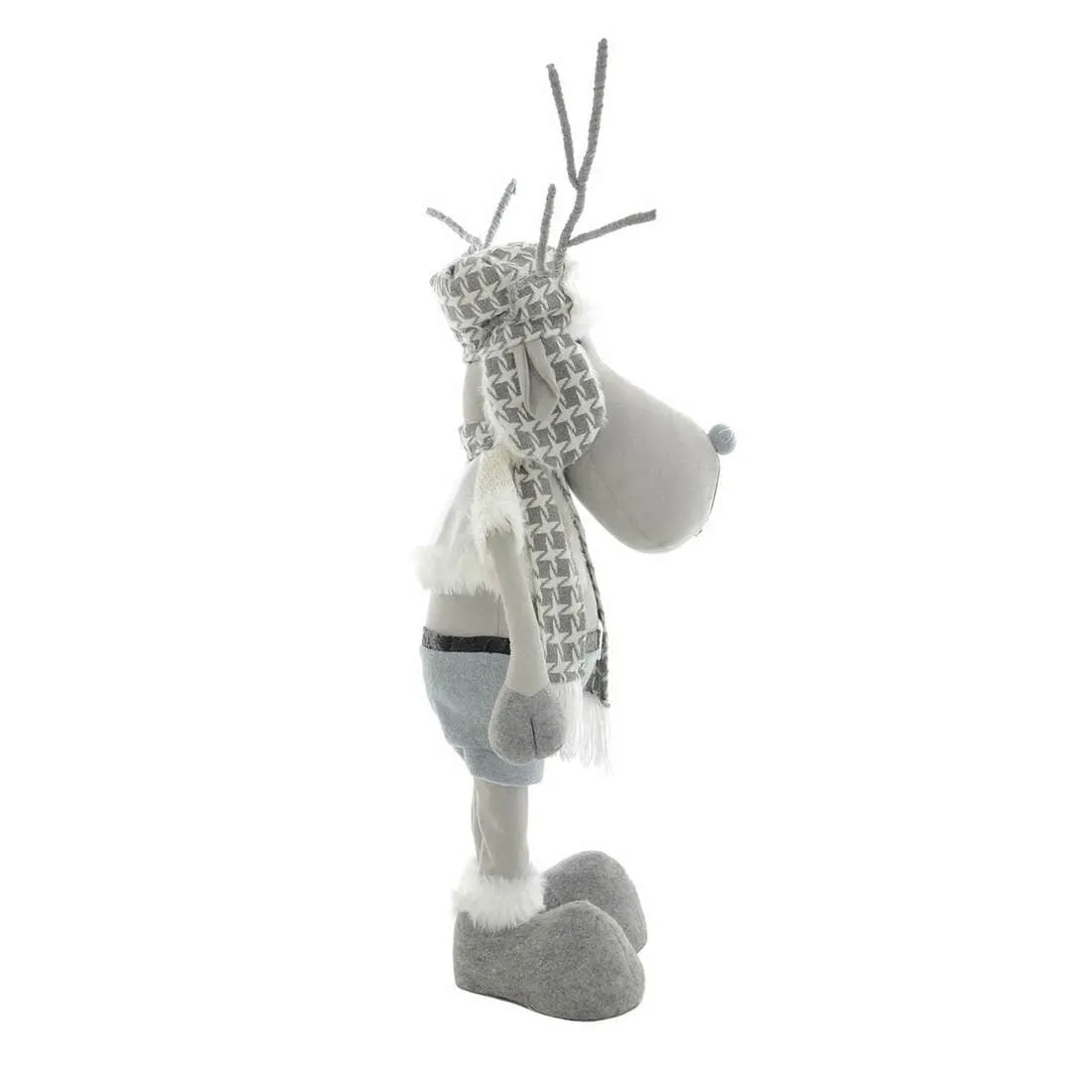 Standing Grey Reindeer Novelty Christmas Xmas Decoration 89cm