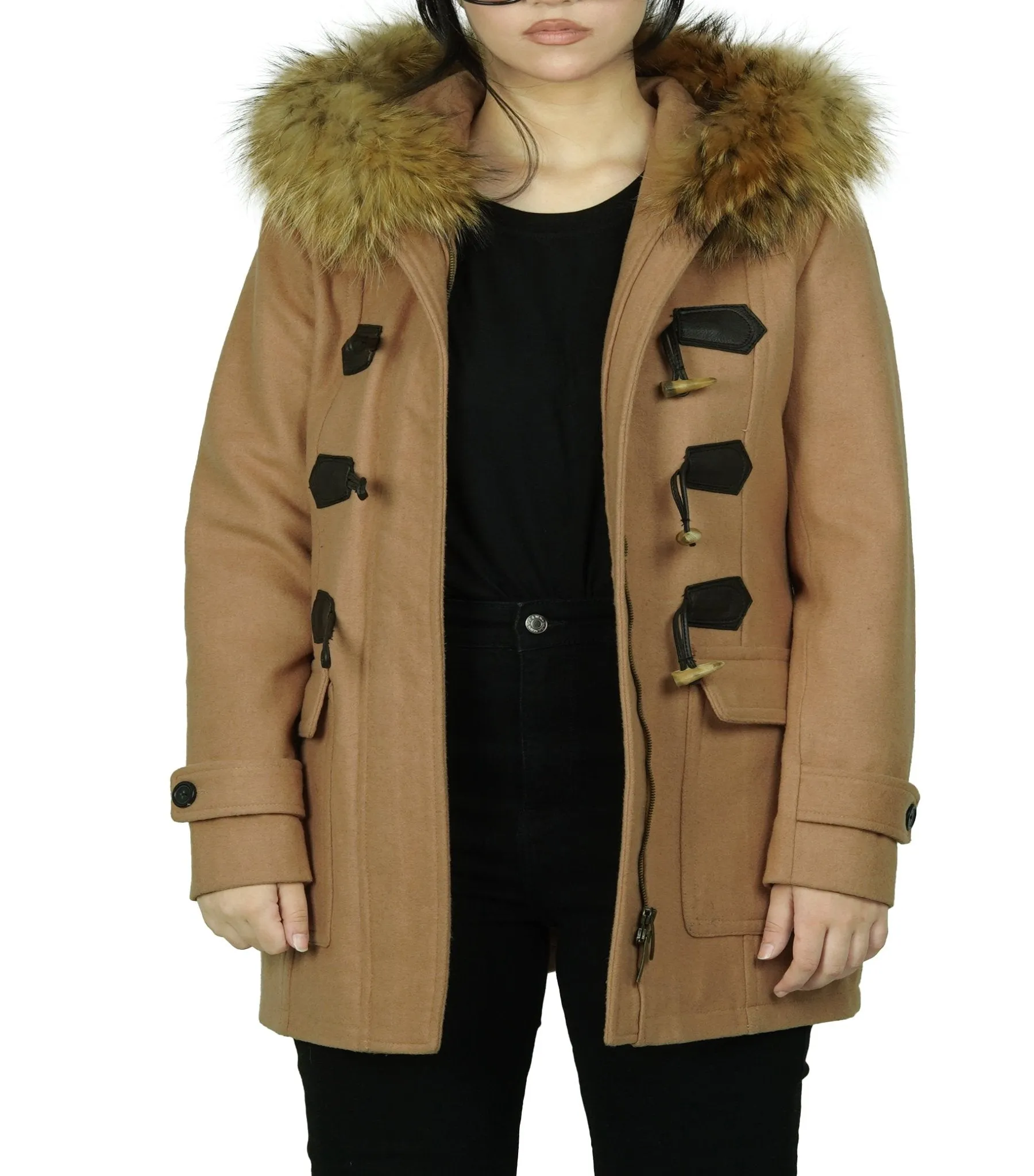 The Chelsea Duffle Coat Women - Camel