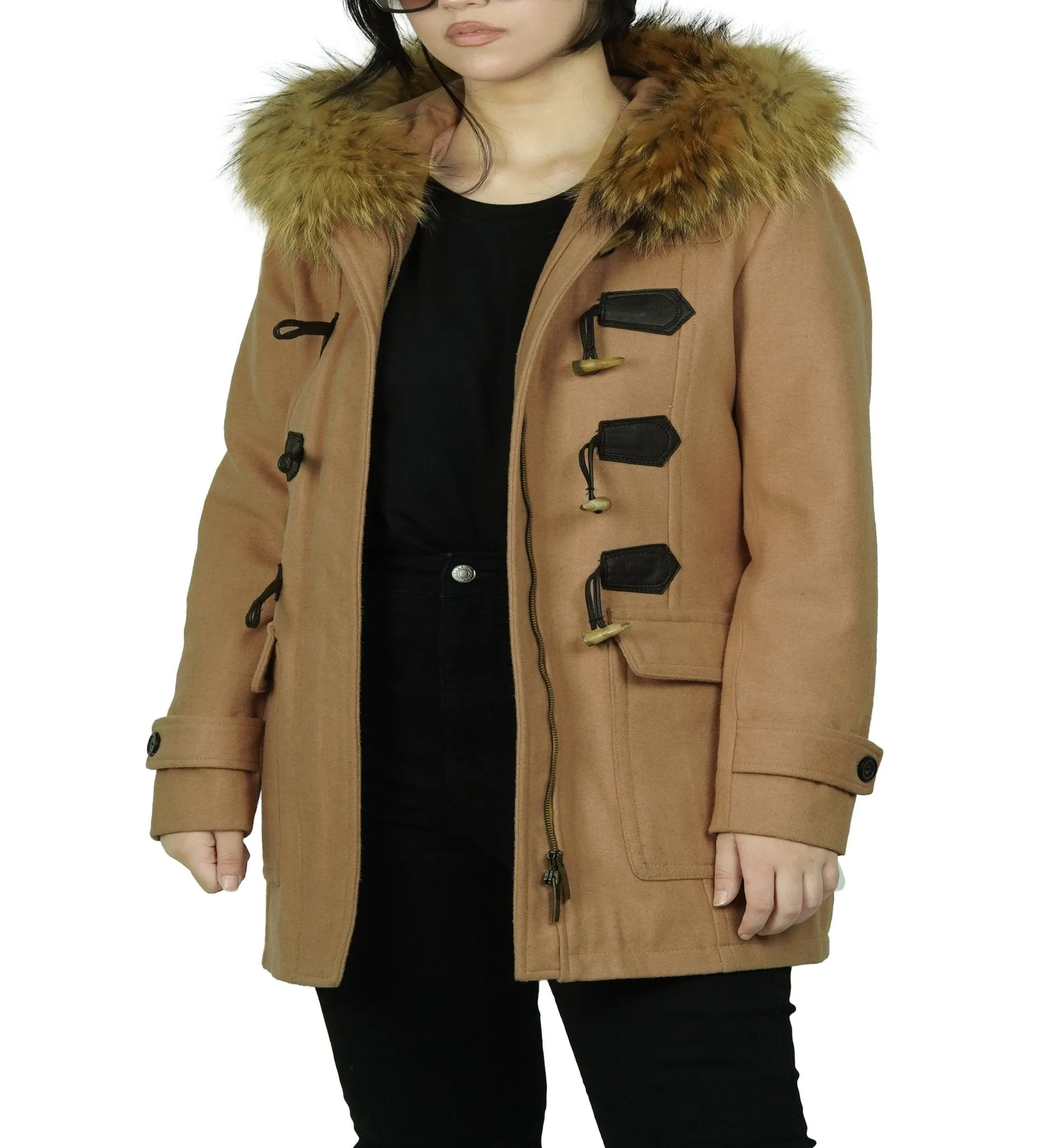 The Chelsea Duffle Coat Women - Camel