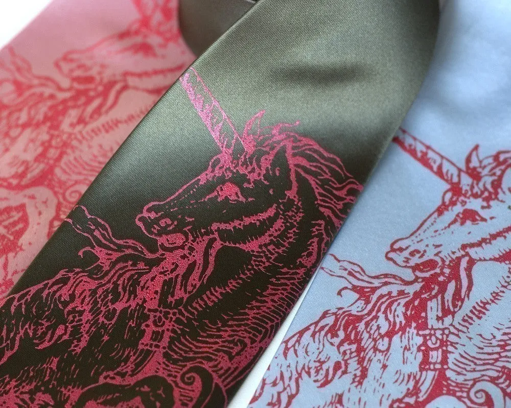 Unicorn Silk Necktie