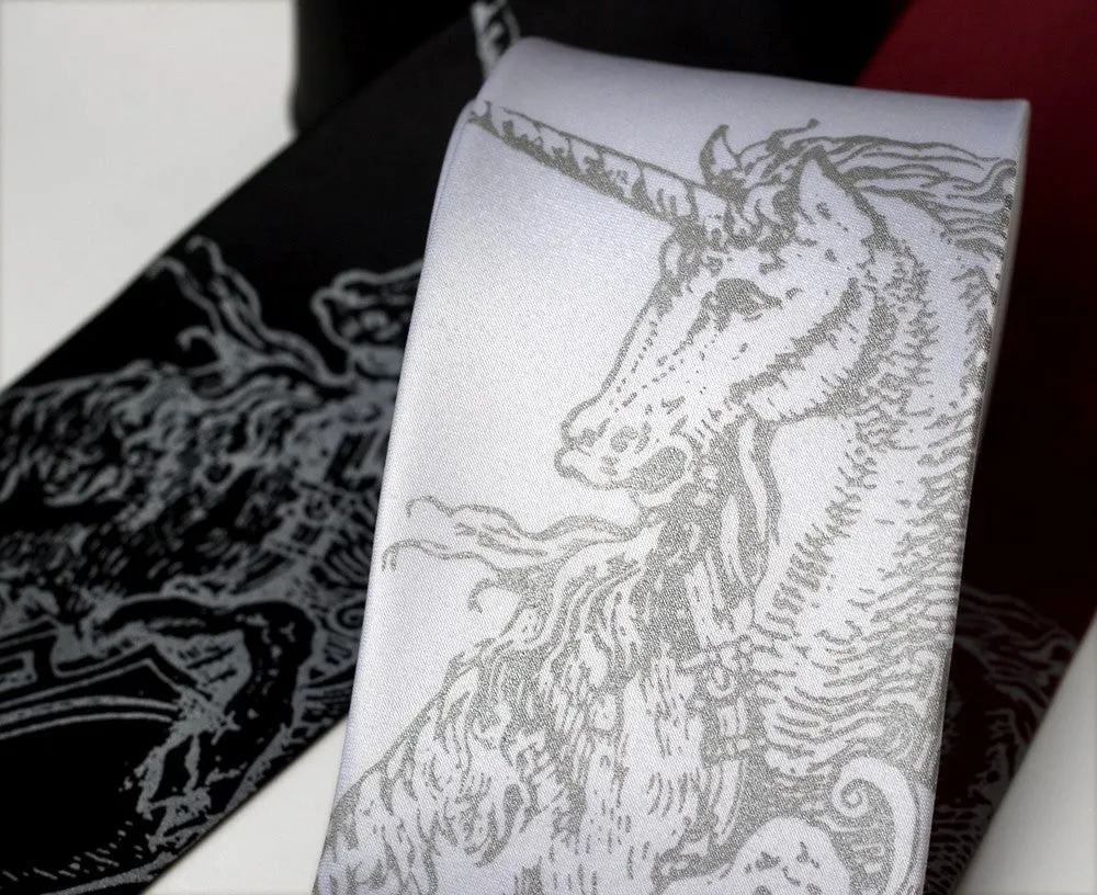 Unicorn Silk Necktie