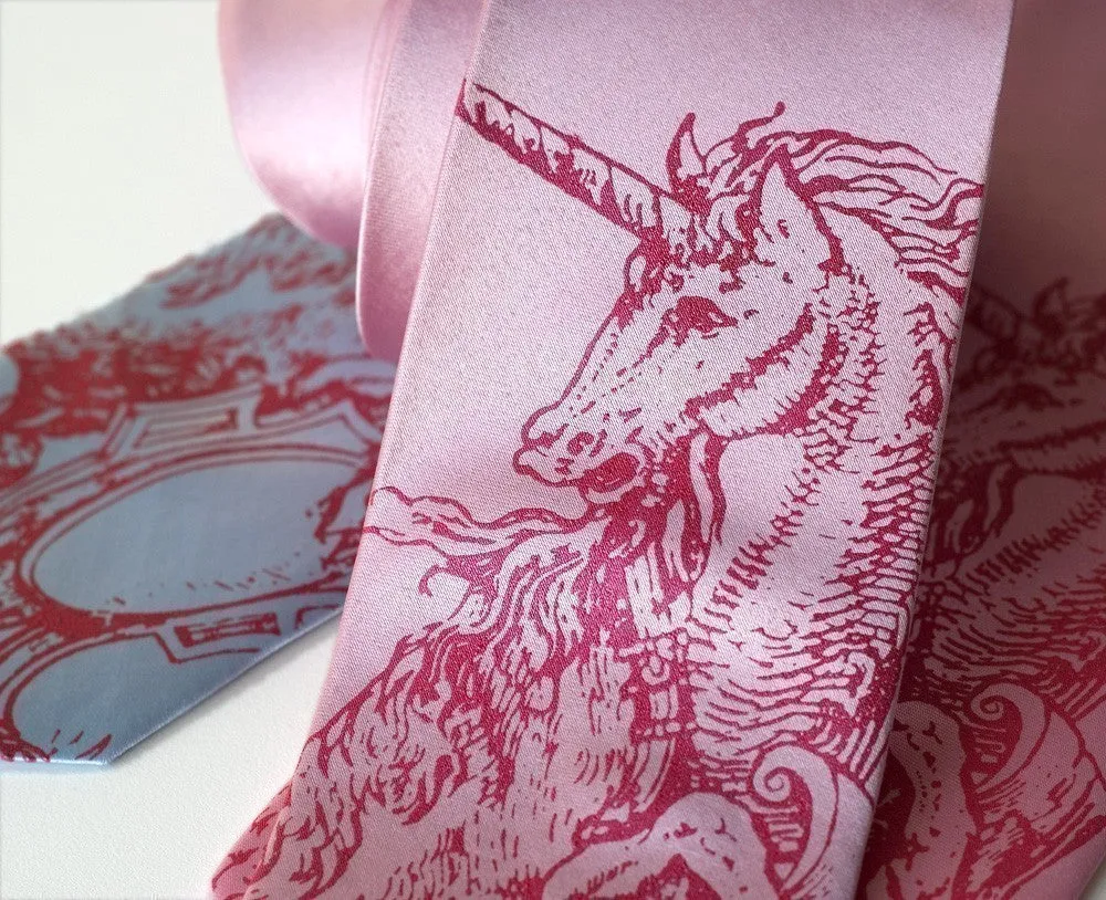 Unicorn Silk Necktie