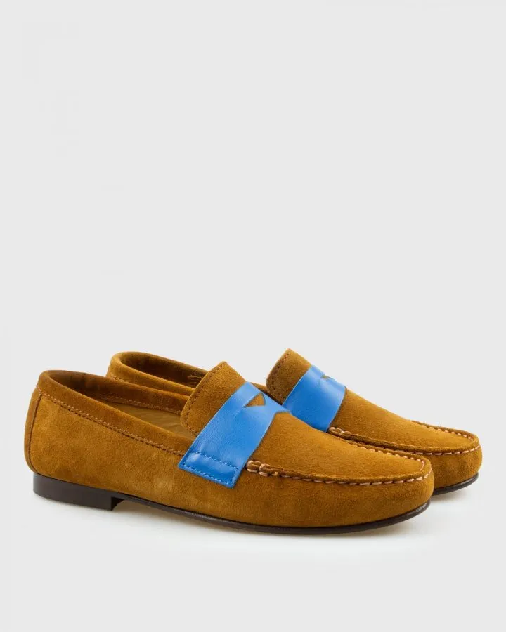 VINCENT & FRANKS VF64ANTI_ IRIS SUEDE LOAFER