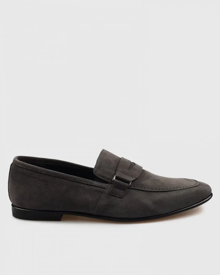 VINCENT & FRANKS VFW20LO GREY SUEDE LOAFER