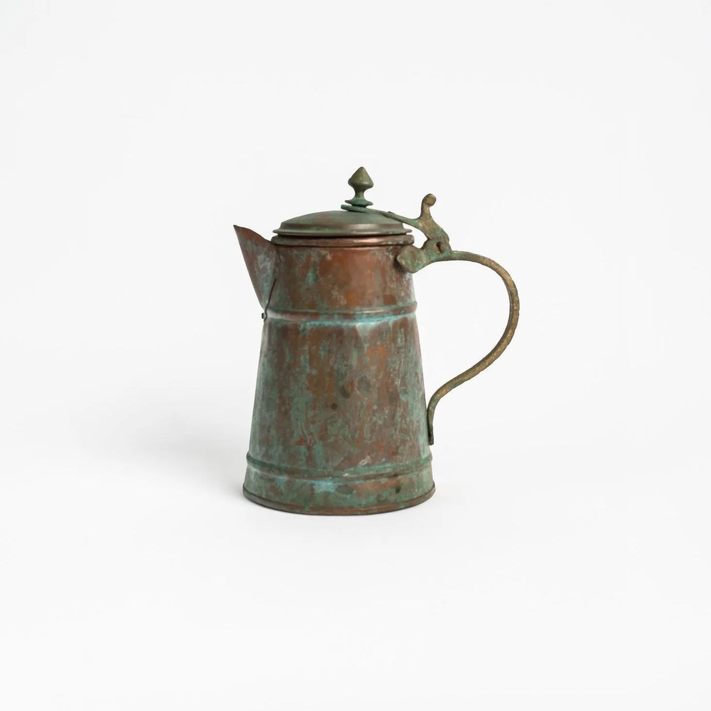 Vintage Patina Copper Pitcher