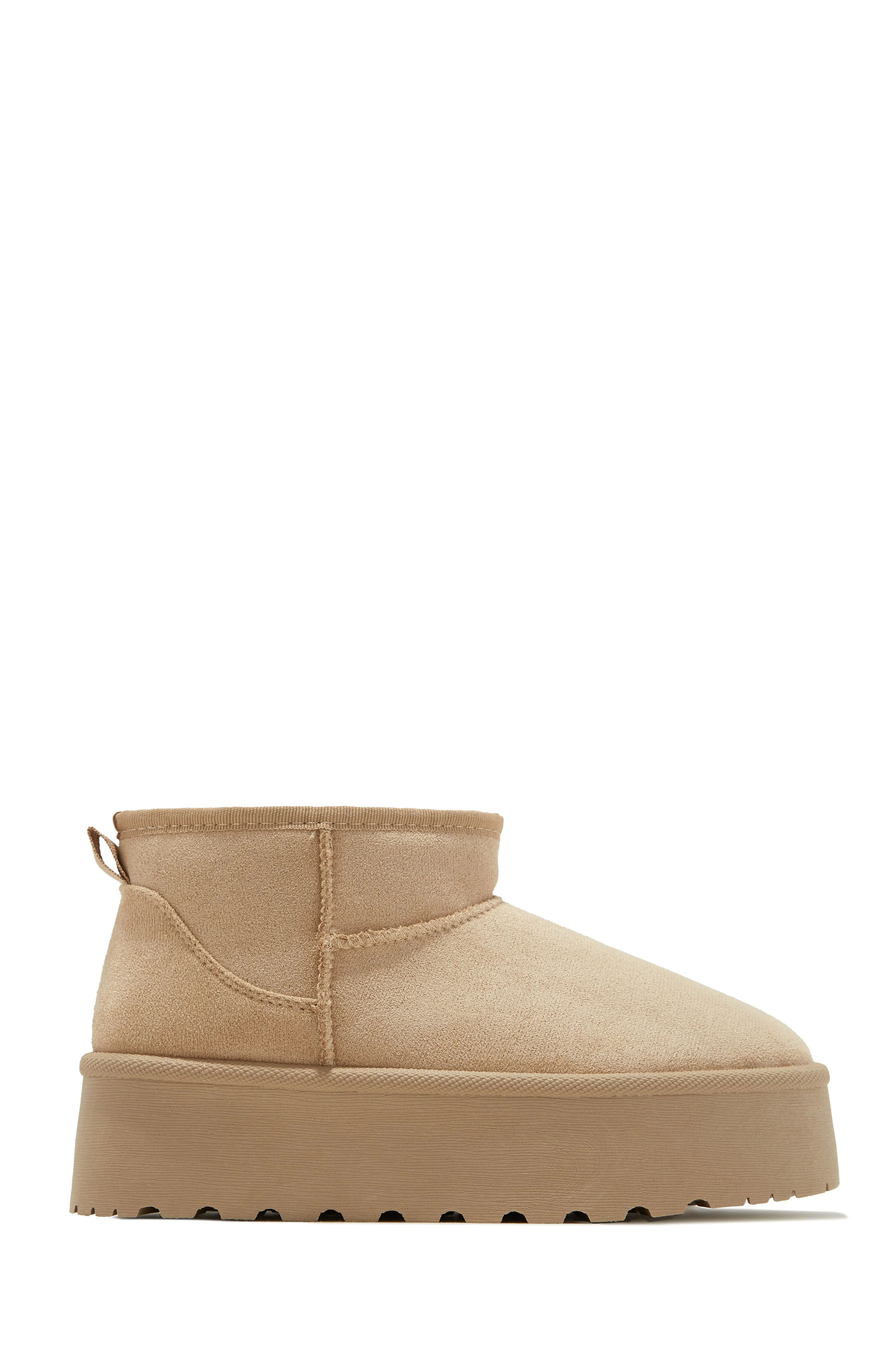 Willow Platform Ankle Boots - Camel